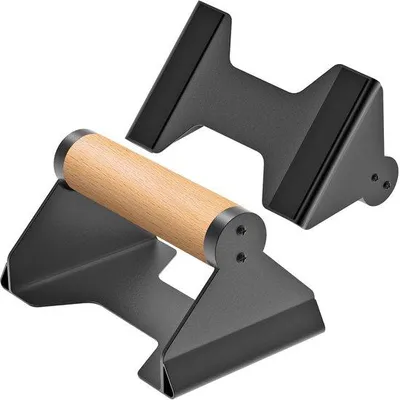 Obrázok produktu pre Unyqoos® Ergonomické tyče na kliky s drevenými úchytmi pre kalisteniku a silový tréning