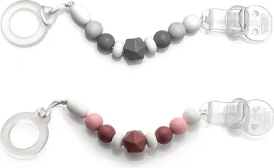 Immagine prodotto di Portaciuccio MiaMia con perline in silicone e anello in gomma