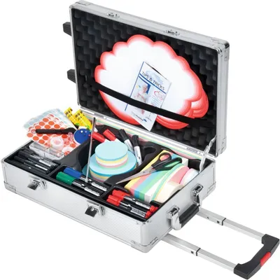 Produktbild von Legamaster PROFESSIONAL mobiler Moderatorenkoffer 3200-teilig, Zubehörset, Gemischte Farben, Aluminium,Mix, 350 mm, 160 mm