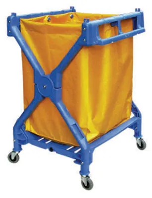 Faltbarer Wäschesack, 70 x 66 x 93,3 cm, blau