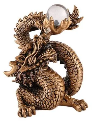 Immagine prodotto di lachineuse – Grande statua di drago Feng Shui – 15 x 12 x 9,5 cm – Protettiva