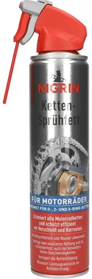 Produktbild von NIGRIN 6X Ketten-Sprühfett, 400 ml, vollsynthetisch, wasserabweisend, verzögert