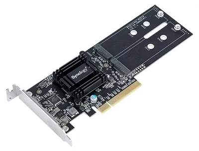 Zdjęcie produktu dla Synology M2D18, PCIe, M.2, PCI 2.0, Czarny, 0 - 40 °C, -20 - 60 °C