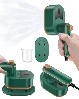 Klappbares Reise-Dampfbügeleisen, 1000 W, 180° drehbar, 50 ml Tank