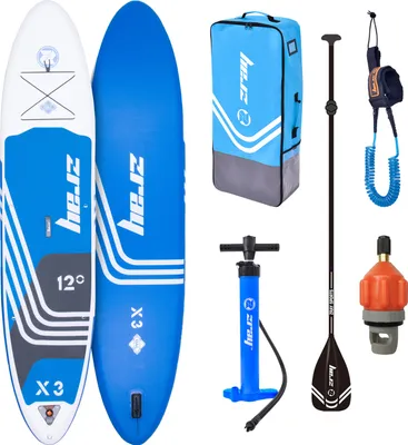 Immagine prodotto di ZRAY SUP All Around Advanced X3 Stand Up Paddle Board 365x81x15 cm Komplettset dunkelblau