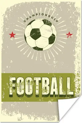 Produktbild von MuchoWow® Poster Zitate - Fußball - Meisterschaft - Sport 60x90 cm - Wanddekoration