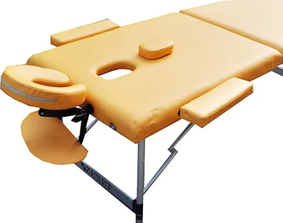 Produktbild von Massageliege Aluminium Zenet ZET-1044 Größe M gelb, mit Höhenverstellung
