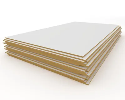 Produktbild von Hartfaserplatte nach Maß HDF 3mm Weiß 90x30cm