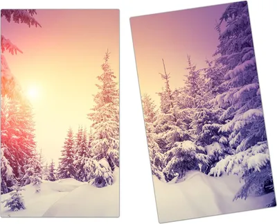 Produktbild von Spritzschutz Herdabdeckplatte Schneidebrett aus Glas Sonnenlicht auf Landschaft 2-Teilig (60x52cm)