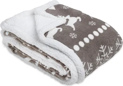 Produktbild von JEMIDI Kuscheldecke Sofa Decke 150 x 200 cm - Lammfell Optik Sherpa Sofaüberwurf - Sofadecke Couchdecke Tagesdecke - warm schwer - Wohndecke Norweger