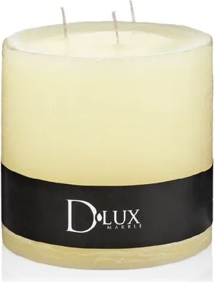 Produktbild von Indoor D Lux Marble 3 Docht Kerze 145 x 148 mm, Farbe Creme (beige)