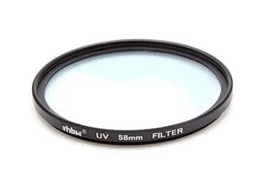 Produktbild von vhbw Universal UV Filter kompatibel mit Kamera Objektiven mit 58mm Filtergewinde - UV Schutzfilter, Schwarz