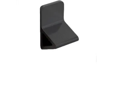 Produktbild von INF Wandmontierte Fußstütze/Schuhputzpedal ohne Bohren Schwarz