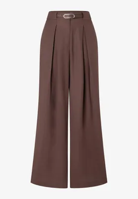 Produktbild von More & More Modal - PES Pants with Belt cool chocolate cool chocolate 38