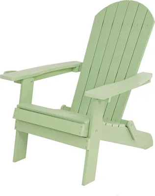 Image de Axi Claire Chaise Adirondack, Transat Plastique, Vert Pastel| Chaise De Jardin, 1 Personne /Fauteuil Exterieur/Chaise Exterieur | Transat À Dossier