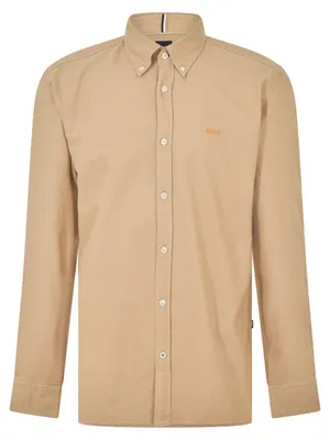 Image de Boss - Chemise boutonnée pour homme, manches longues GT21292 (XXL) (beige clair)