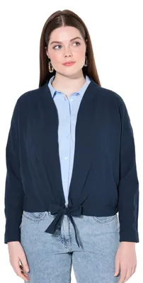 Produktbild von Ulla Popken Damen große Größen Übergrößen Plus Size bat Bolero with Linen