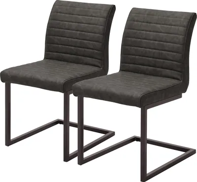 Produktbild von home24 Freischwinger - 2er-Set - Vintage Kunstleder