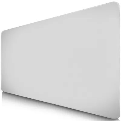 Produktbild von XXL Gaming-Mauspad Weiß – Großes Mauspad 900 x 400 mm – Rutschfeste Schreibtischunterlage für Gaming und Büro – Ausfranssichere Kanten – Präzises und langlebiges großes Mauspad von maxlvl