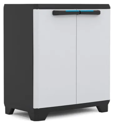 Obrázok produktu pre KETER Linear Base Úložná Skrinka Čierna/Svetle Šedá 9725