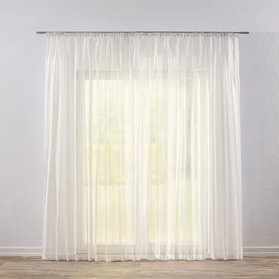 Produktbild von Dekoria Gardine mit Kräuselband, ecru, 100 x 100 cm