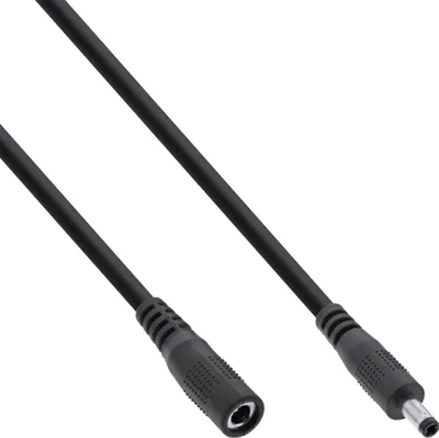 Produktbild von InLine® Verlängerungskabel DC Stecker 4,0x1,7mm, schwarz, 5m