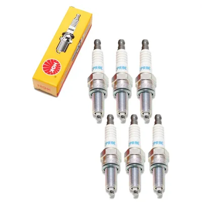 Zdjęcie produktu dla Zestaw świec zapłonowych NGK 6x CPR8E z tłumieniem zakłóceń, długość 19,0 mm gwint Ø 10,0 mm sześciokąt 16,0 mm, odstęp między elektrodami 0,75 mm, wartość cieplna 8, 7411