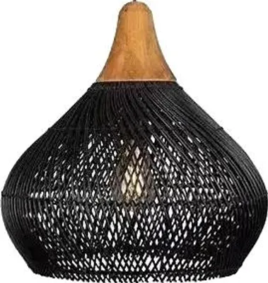 Image de Lustre, vannerie en rotin, design élégant, 4040-B, sans ampoule (E27)-e