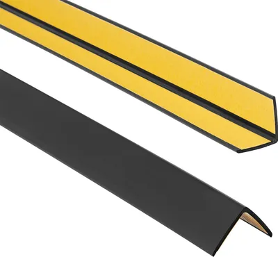 Produktbild von ProfiPVC Winkelprofil selbstklebend PVC 25x25mm 2,00 m Kunststoffwinkel Kantenschutz, Schwarz