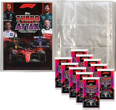 Zdjęcie produktu dla Topps - Turbo Attax Formula 1 2022 - 1 pusty folder kolekcjonerski + 10 boosterów