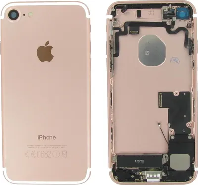 Produktbild von Original Apple iPhone 7 Akkudeckel Mittelrahmen Gehäuse Rosegold