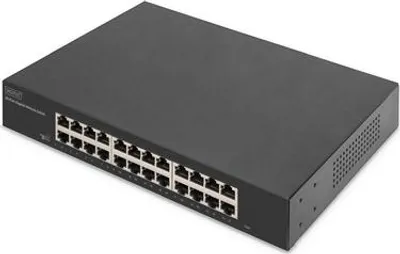 Immagine prodotto di DIGITUS 24-Port Gigabit Switch, 19 Zoll, Unmanaged
