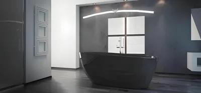 Immagine prodotto di Vasca da bagno freestanding di design LUXUS nera Vasche da bagno Bagno Nuovo