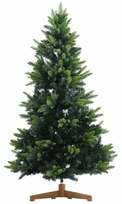 Productafbeelding van Zelsius Kunstkerstboom, 220 cm, kunstmatige kerstboom met houten voet, zeer natuurgetrouw