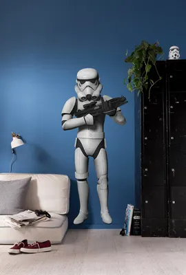 Produktbild von Komar Deco-Sticker "Star Wars Stormtrooper" 100 x 70 cm, weiß/schwarz, 14722h