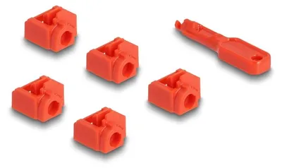Produktbild von Delock RJ45 Port Blocker Set für RJ45 Buchse 10 Stück
