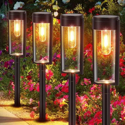 Produktbild von Garden decoration light，Lampe rund, wasserdichte Glühfaden Solar Solar Dekorations Erdungsstecker Gartenleu