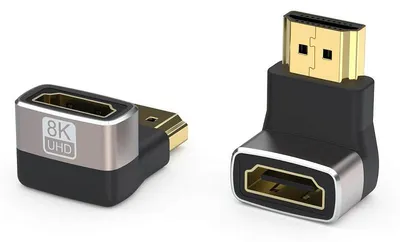 Productafbeelding van PremiumCord 8K HDMI-adapter, type A - type A, rechtshoor 90°