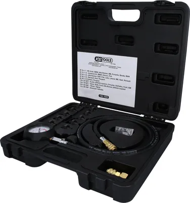 Obrázok produktu pre KS TOOLS Tester tlaku oleja 12-dielny 0-10bar - 150.1920