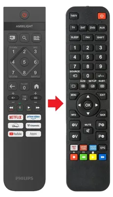 Produktbild von Fernbedienung passend für PHILIPS 40PFS6000/12 | 40PFS600012