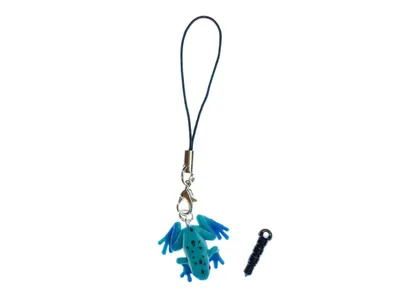 Produktbild von Frosch Giftfrosch Handyanhänger Miniblings Handyschmuck Anhänger blau Frösche