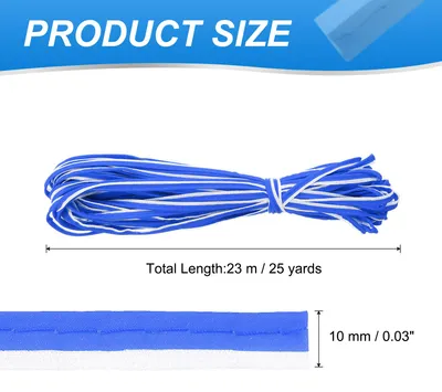Produktbild von Reflektierendes Paspelband 25 Yards/23 Meter, Einfassungsband zum Aufn?hen von hochsichtbarem Paspelband fš¹r Kleidung und Taschen, Blau