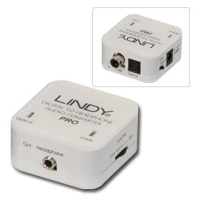 Produktbild von Lindy 70467, 1xTosLink, 1xCoax, 3.5mm, Weiß