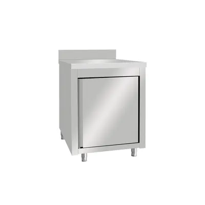 Produktbild von Arbeitsschrank Aus Edelstahl, Mit Aufkantung, 600x600x950 mm