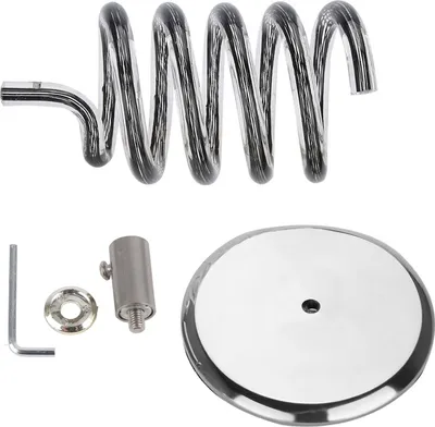 Image de Support de sèche-cheveux en acier inoxydable de base, support de cheveux, rangement pratique et durable, salon de manucure noir pour salle de bain, hôtel