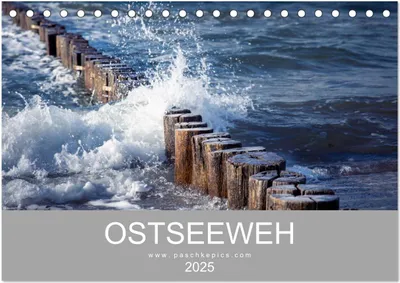 Produktbild von Ostseeweh (Tischkalender 2025 DIN A5 quer), CALVENDO Monatskalender