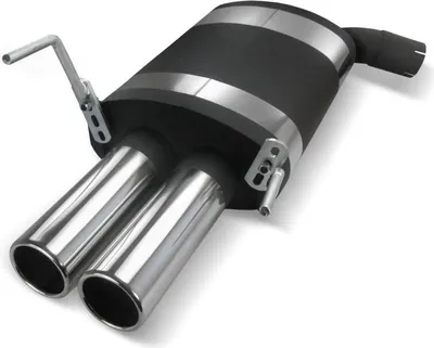 Produktbild von KDS Edelstahl Sportauspuff Auspuff 2x76 rund Mercedes C-Klasse W202 W208 Endrohr