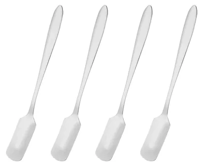 4 Edelstahl Espressolöffel 12 cm – Kaffeelöffel, Dessertlöffel