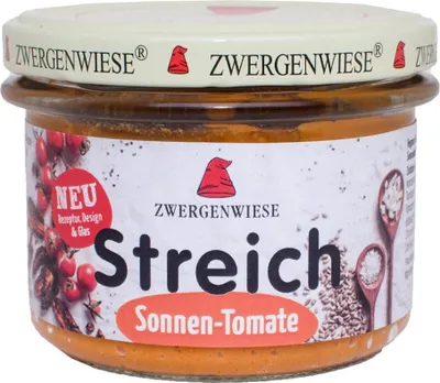 Obrázok produktu pre SLNEČNICOVÁ PASTA SO SUŠENÝMI paradajkami, BEZLEPKOVÁ,180 g - ZWERGENWIESE