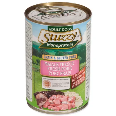 Produktbild von STUZZY Monoprotein Pork - nassfutter für Hunde - 400 g